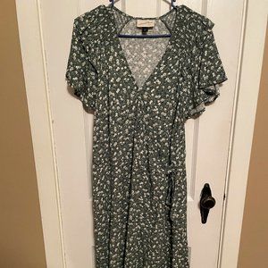 Green Floral Dress